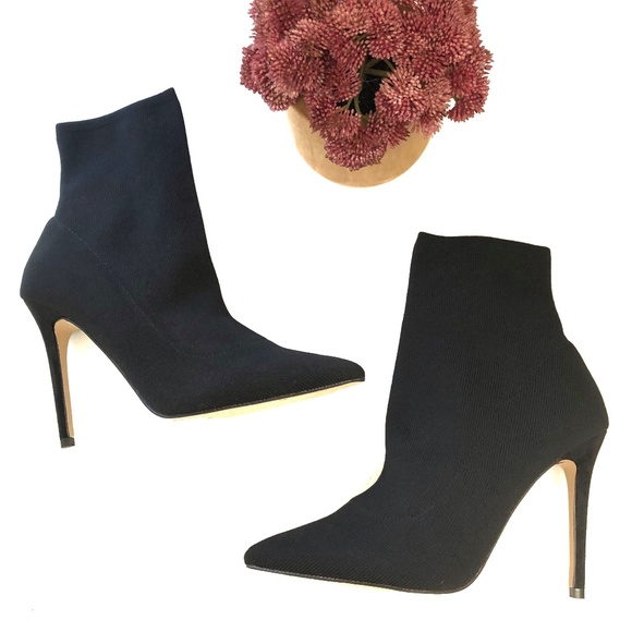 ASOS Shoes - ASOS Lipsy Knitted Sock Ankle Boots - Size 7
